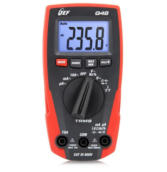 HT-INSTRUMENTS - Multímetro digital G48 TRMS 600V categoría III completo