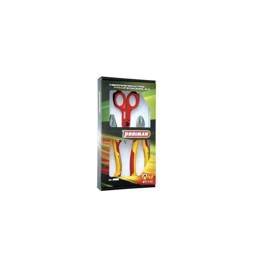 PROIMAN - Kit alicate 180+cortante 180+tijera especial