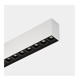 LedsC4 - Sistema lineal Infinite Pro 854mm Surface Opticell 10.68W blanco cálido 3000K CRI 80 DALI-2/PUSH blanco IP40 1751lm