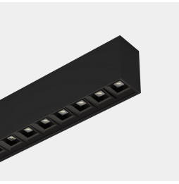 LedsC4 - Sistema lineal Infinite Pro 854mm Surface Opticell 10.68W blanco neutro 4000K CRI 80 ON-OFF negro IP40 1829lm