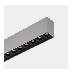 LedsC4 - Sistema lineal Infinite Pro 854mm Surface Opticell 22.02W blanco cálido 3000K CRI 90 ON-OFF gris IP40 3043lm