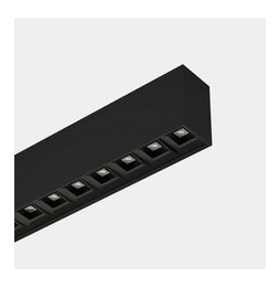 LedsC4 - Sistema lineal Infinite Pro 854mm Surface Opticell 22.02W blanco cálido 3000K CRI 80 Casambi negro IP40 3381lm