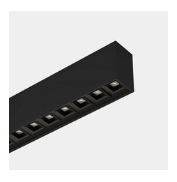 LedsC4 - Sistema lineal Infinite Pro 854mm Surface Opticell 10.68W blanco cálido 3000K CRI 90 ON-OFF negro IP40 1576lm
