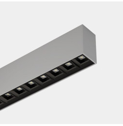 LedsC4 - Sistema lineal Infinite Pro 854mm Surface Opticell 22.02W blanco neutro 4000K CRI 90 Casambi gris IP40 3043lm