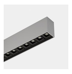 LedsC4 - Sistema lineal Infinite Pro 854mm Surface Opticell 22.02W blanco neutro 4000K CRI 90 Casambi gris IP40 3043lm