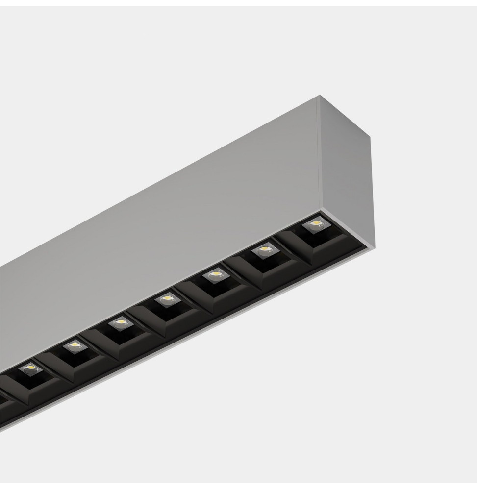 LedsC4 - Sistema lineal Infinite Pro 854mm Surface Opticell 22.02W blanco neutro 4000K CRI 80 DALI-2/PUSH gris IP40 3530lm LedsC4 - Sistema lineal Infinite Pro 854mm Surface Opticell 22.02W blanco neutro 4000K CRI 80 DALI-2/PUSH gris IP40 3530lm