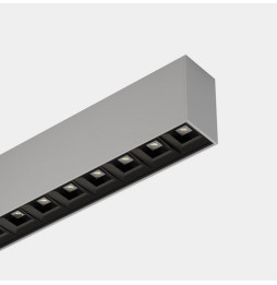 LedsC4 - Sistema lineal Infinite Pro 854mm Surface Opticell 22.02W blanco neutro 4000K CRI 80 DALI-2/PUSH gris IP40 3530lm