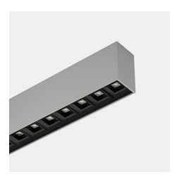 LedsC4 - Sistema lineal Infinite Pro 854mm Surface Opticell 22.02W blanco neutro 4000K CRI 80 DALI-2/PUSH gris IP40 3530lm