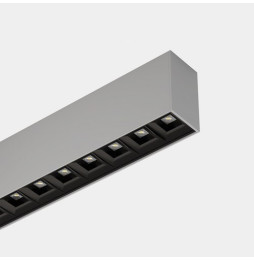 LedsC4 - Sistema lineal Infinite Pro 854mm Surface Opticell 22.02W blanco neutro 4000K CRI 80 Casambi gris IP40 3530lm