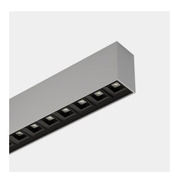 LedsC4 - Sistema lineal Infinite Pro 854mm Surface Opticell 22.02W blanco neutro 4000K CRI 80 Casambi gris IP40 3530lm