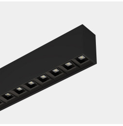 LedsC4 - Sistema lineal Infinite Pro 854mm Surface Opticell 22.02W blanco neutro 4000K CRI 80 Casambi negro IP40 3530lm
