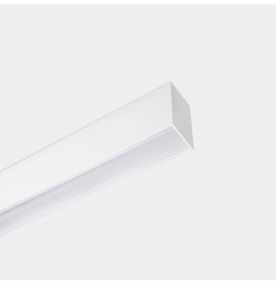 LedsC4 - Sistema lineal Infinite Pro 854mm Suspended Haloprisma 9.51W blanco cálido 3000K CRI 80 Casambi negro IP40 1739lm