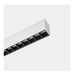 LedsC4 - Sistema lineal Infinite Pro 854mm Suspended Hexa-Cell 12.8W blanco cálido 3000K CRI 80 DALI-2/PUSH gris IP40 609lm