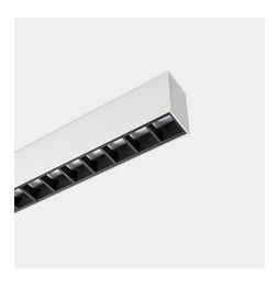 LedsC4 - Sistema lineal Infinite Pro 854mm Suspended Hexa-Cell 12.8W blanco neutro 4000K CRI 90 ON-OFF gris IP40 499lm