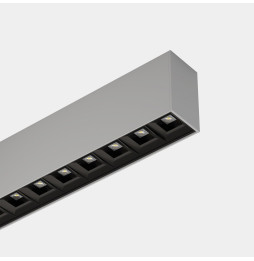 LedsC4 - Sistema lineal Infinite Pro 854mm Surface Opticell 22.02W blanco neutro 4000K CRI 90 ON-OFF gris IP40 3043lm
