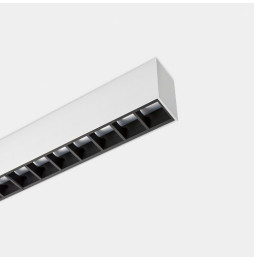 LedsC4 - Sistema lineal Infinite Pro 854mm Suspended Hexa-Cell 12.8W blanco cálido 3000K CRI 90 DALI-2/PUSH gris IP40 480lm
