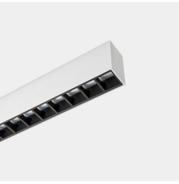 LedsC4 - Sistema lineal Infinite Pro 854mm Suspended Hexa-Cell 22.785W blanco cálido 3000K CRI 90 DALI-2/PUSH gris IP40 879lm