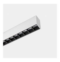 LedsC4 - Sistema lineal Infinite Pro 854mm Suspended Hexa-Cell 25.35W TW 2700K-6500K CRI 80 DALI DT8 gris IP40 1012lm