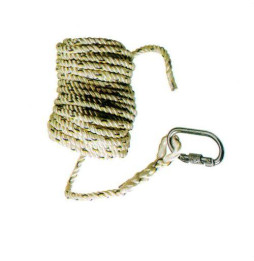 PROIMAN - Cuerda poliamida 14mm 30m con mosquetón rosca