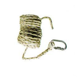 PROIMAN - Cuerda poliamida 14mm 30m con mosquetón rosca