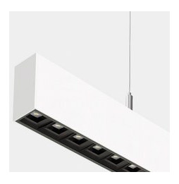 LedsC4 - Sistema lineal Infinite Pro 854mm Suspended Opticell 10.68W blanco cálido 3000K CRI 90 DALI-2/PUSH blanco IP40 1576lm