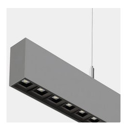 LedsC4 - Sistema lineal Infinite Pro 854mm Suspended Opticell 16.02W TW 2700K-6500K CRI 80 DALI DT8 gris IP40 2630lm