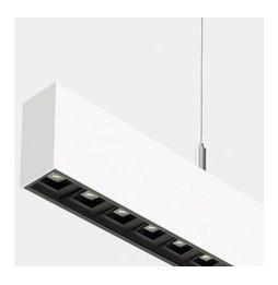 LedsC4 - Sistema lineal Infinite Pro 854mm Suspended Opticell 22.02W blanco cálido 3000K CRI 80 DALI D4i blanco IP40 3381lm