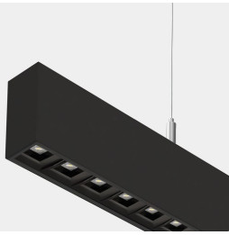 LedsC4 - Sistema lineal Infinite Pro 854mm Suspended Opticell 10.68W blanco cálido 3000K CRI 90 DALI-2/PUSH negro IP40 1576lm