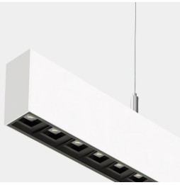 LedsC4 - Sistema lineal Infinite Pro 854mm Suspended Opticell 22.02W blanco cálido 3000K CRI 80 ON-OFF blanco IP40 3381lm