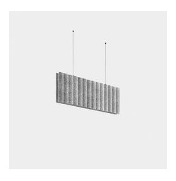 LedsC4 - Sistema lineal Infinite Pro Acoustic 1136mm Suspended Haloprisma 12.69W blanco neutro 4000K CRI 80 DALI-2/PUSH Fieltro 