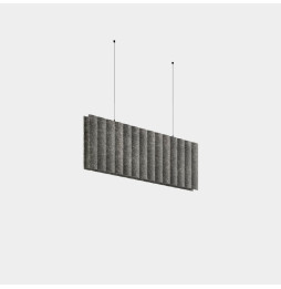 LedsC4 - Sistema lineal Infinite Pro Acoustic 1136mm Suspended Hexa-Cell 33.8W TW 2700K-6500K CRI 80 DALI DT8 Fieltro gris oscur