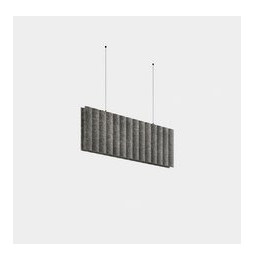 LedsC4 - Sistema lineal Infinite Pro Acoustic 1136mm Suspended Haloprisma 12.69W blanco neutro 4000K CRI 90 ON-OFF Fieltro gris 