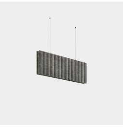 LedsC4 - Sistema lineal Infinite Pro Acoustic 1136mm Suspended Hexa-Cell 30.38W blanco cálido 3000K CRI 90 ON-OFF Fieltro gris o