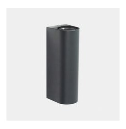 LedsC4 - Aplique IP66 Max emisión doble LED 31.5W blanco cálido 2700K DALI-2 gris urbano 3746lm