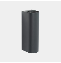 LedsC4 - Aplique IP66 Max emisión doble LED 31.5W blanco cálido 2700K ON-OFF negro 3804lm