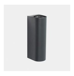 LedsC4 - Aplique IP66 Max emisión doble LED 31.5W blanco cálido 2700K ON-OFF negro 3804lm