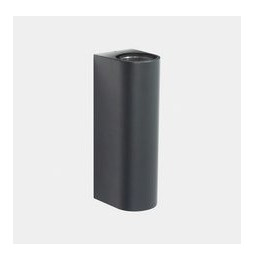 LedsC4 - Aplique IP66 Max emisión doble LED 31.5W blanco cálido 2700K ON-OFF negro 3467lm