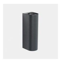 LedsC4 - Aplique IP66 Max emisión doble LED 31.5W blanco cálido 2700K ON-OFF negro 3409lm
