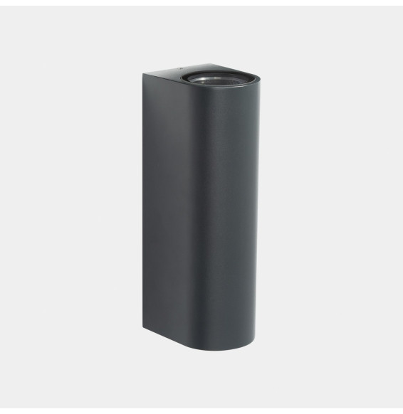 LedsC4 - Aplique IP66 Max emisión doble LED 31.5W blanco neutro 4000K ON-OFF gris urbano 3994lm