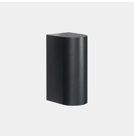 LedsC4 - Aplique IP66 Max emisión simple LED 17.3W blanco cálido 2700K ON-OFF negro 2047lm