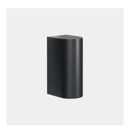 LedsC4 - Aplique IP66 Max emisión simple LED 17.3W blanco cálido 2700K ON-OFF gris urbano 1985lm