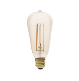 FARO - Lámpara pebetero filamento LED E27 5W 22K dimable ámbar