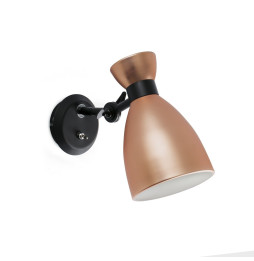 FARO - Aplique retro E14 MAX 20W cobre