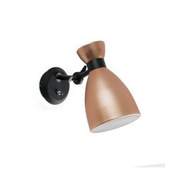 FARO - Aplique retro E14 MAX 20W cobre