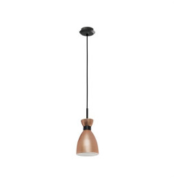 FARO - Luminaria colgante retro 1xE14 20W cobre