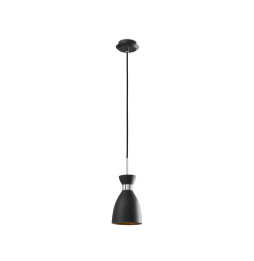 FARO - Luminaria colgante retro 1xE14 20W negro/rojo