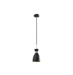FARO - Luminaria colgante retro 1xE14 20W negro/rojo