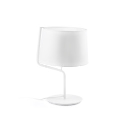 FARO - Luminaria sobremesa BERNI E27 20W blanco