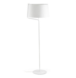 FARO - Luminaria pie salón BERNI E27 20W blanco