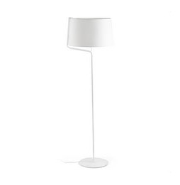 FARO - Luminaria pie salón BERNI E27 20W blanco